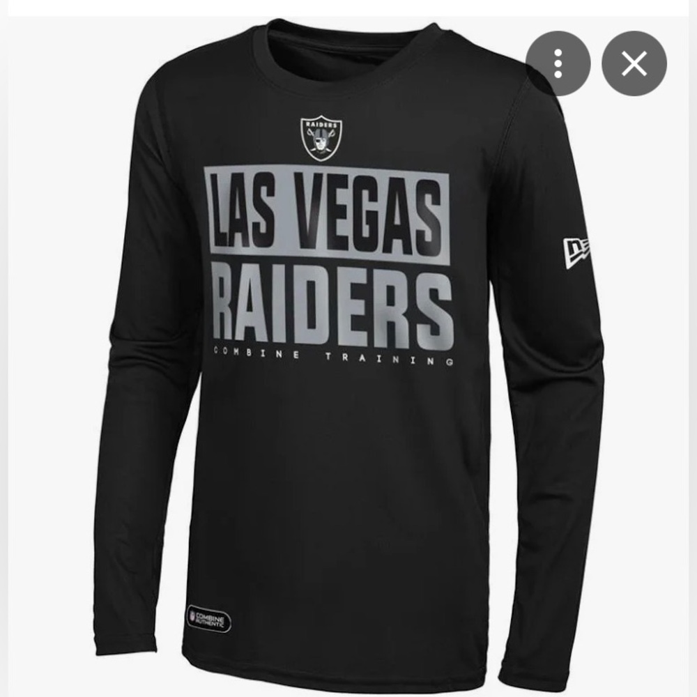 Las Vegas Raiders - NEW - New Era Combine Authentic Offsides Long Sleeve